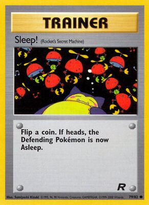 Team Rocket Sleep! Pokémon card